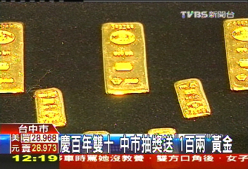 抽獎送百兩黃金　530萬預算廠商貼錢