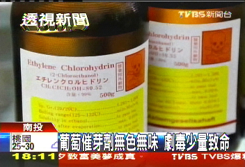「催芽劑」毒性強　人體喝下10C.C.即致命