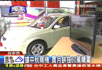 〈獨家〉仍有賺頭? 買月餅抽60萬轎車