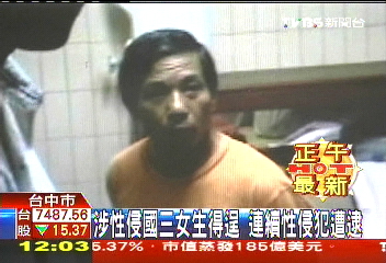 涉性侵國三女生得逞 連續性侵犯遭逮