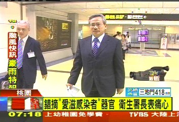 錯摘「愛滋感染者」器官 衛生署長表痛心