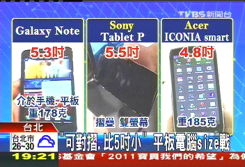 「可對摺、比5吋小」　平板電腦SIZE戰