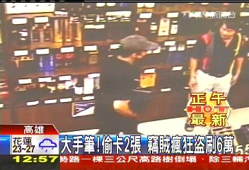 大手筆!偷卡2張 竊賊瘋狂盜刷6萬