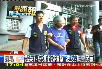 點菜糾紛爆街頭槍擊　波及2無辜民眾！