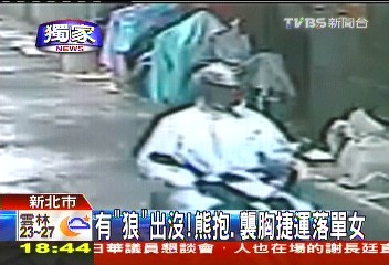 〈獨家〉有「狼」出沒! 熊抱、襲胸捷運落單女