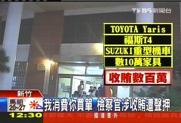 我消費你買單　檢座涉收賄150萬交保