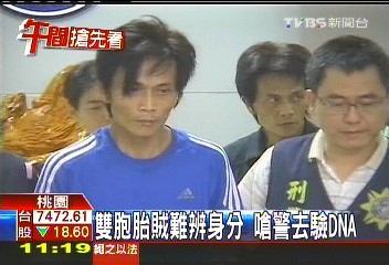 雙胞胎賊難辨身分 嗆警去驗DNA