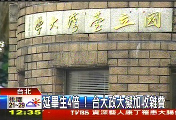 延畢生4倍！　台大、政大擬加收雜費
