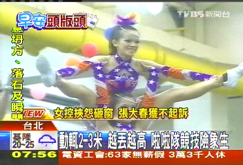 動輒2-3米!越丟越高 啦啦隊競技險象生