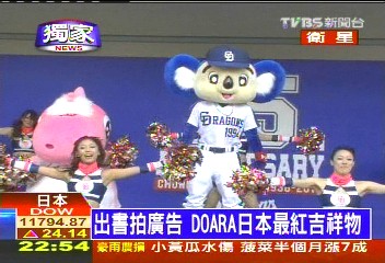 日本職棒/〈獨家〉日本最紅吉祥物 DOARA藍色無尾熊