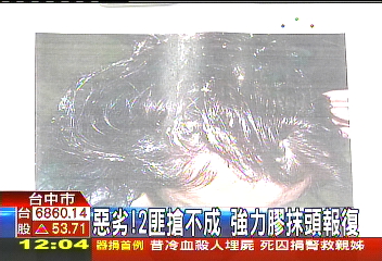 惡劣!2匪搶劫不成 強力膠抹頭報復
