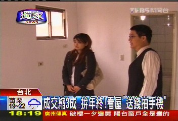 〈獨家〉成交縮3成 拚年終!看屋「送錢抽手機」