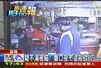 疑不滿被瞄! 廟口夜市追殺砍8刀