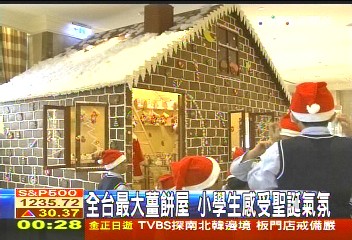 〈獨家〉全台最大薑餅屋 小學生感受聖誕氣氛