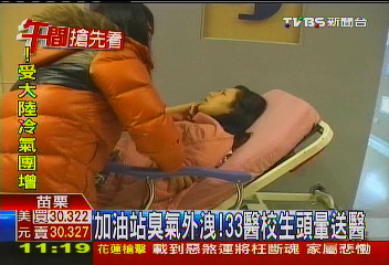 加油站臭氣外洩！　33醫校生頭暈送醫