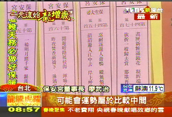國運漸佳! 湧蓮寺抽龍年農工「上上籤」