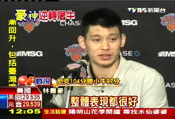 NBA/尼克逆轉勝 林書豪歸功於全隊防守