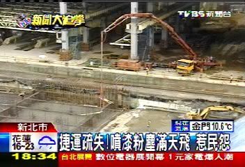 捷運疏失!噴漆粉塵滿天飛 惹民怨