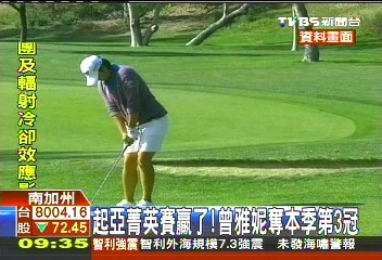 高爾夫/曾雅妮又封后! 開季5賽抱走第3冠