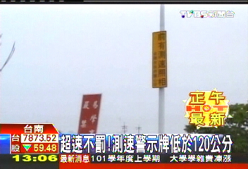 超速不罰！　測速警示牌低於120公分