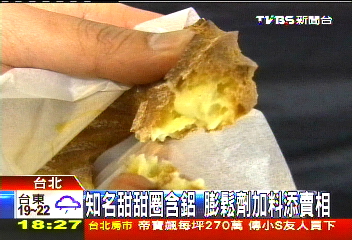 「知名甜圈、油條含鋁」 恐損童智力!