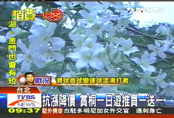 低價促銷 賞桐一日遊推買1送1