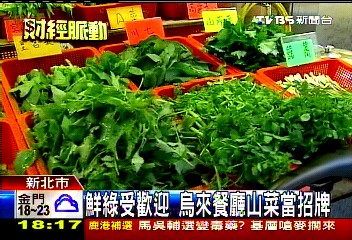 鮮綠受歡迎 烏來餐廳山菜當招牌