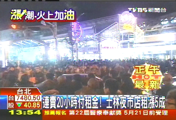 連賣20小時付租金! 士林夜市店租漲5成