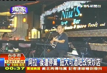 〈獨家〉「阿拉」後遭停業 鈕大可酒吧改快炒店