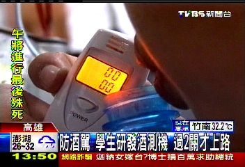 防酒駕！學生研發酒測機　過2關才上路