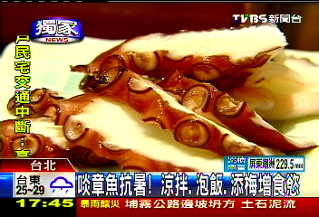 〈獨家〉啖章魚抗暑! 涼拌、泡飯、添梅增食慾