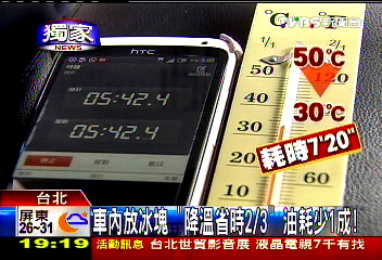 〈獨家〉車內放冰塊!「降溫省時2/3」 油耗少1成