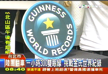 1小時300雙眼線　挑戰金氏世界紀錄