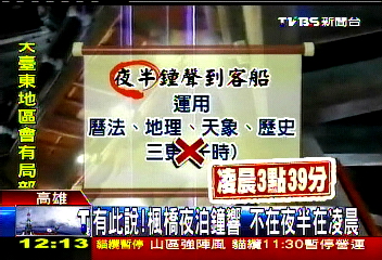 有此說！楓橋夜泊鐘響　不在夜半在凌晨