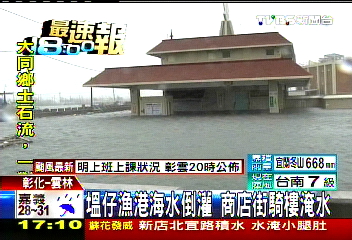 蘇拉颱風/亂!泥流淹路、大樹壓車 加油站泡水