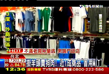掛羊頭賣狗肉！　近1成商品「冒用MIT」