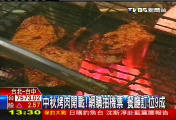 中秋烤肉開戰！網購抽機票　餐廳訂位9成