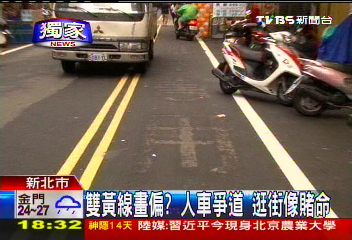 〈獨家〉雙黃線畫偏?人車爭道 逛街像賭命