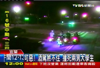 可惡！酒駕煞不住　撞死2男大學生