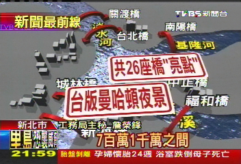 新曼哈頓!26座橋光雕齊亮 璀璨夜景