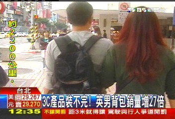 3C產品裝不完! 英男背包銷量增27倍