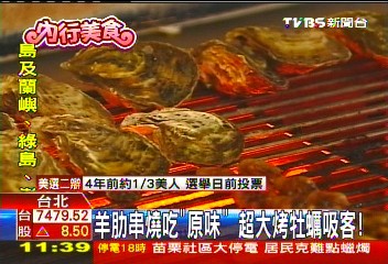 羊肋串燒吃「原味」　超大烤牡蠣吸客業者？