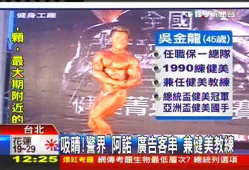 吸睛!警界「阿諾」廣告客串 兼健美教練