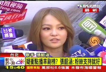 找人「刷榜」? 張韶涵:沒聽過、不需這樣