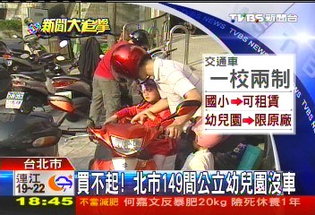 買不起! 北市149間公立幼兒園沒車