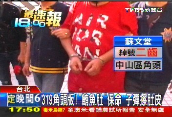 319角頭版！「鮪魚肚」保命　子彈擦肚皮