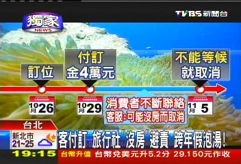 〈獨家〉客付訂！旅行社「沒房」避責　跨年假泡湯