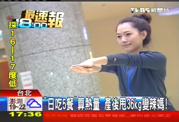 「日吃5餐」算熱量 產後甩36kg變辣媽!
