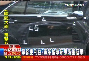 爭都更利益？　黑幫槍擊新東陽董座車