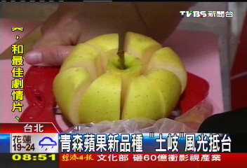 青森蘋果新品種 「土岐」風光抵台